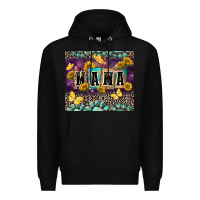 Black Mama with sunflowers Premium Hoodie - FaDigitalArtStudio