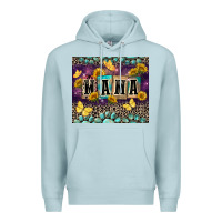 Blue Mist Mama with sunflowers Premium Hoodie - FaDigitalArtStudio