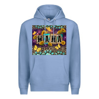 Colony Blue Mama with sunflowers Premium Hoodie - FaDigitalArtStudio