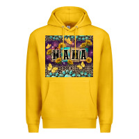 Lemon Mama with sunflowers Premium Hoodie - FaDigitalArtStudio