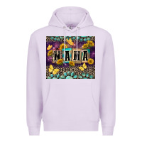 Lilac Mama with sunflowers Premium Hoodie - FaDigitalArtStudio