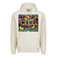 Oatmeal Heather Mama with sunflowers Premium Hoodie - FaDigitalArtStudio