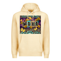 Pina Colada Mama with sunflowers Premium Hoodie - FaDigitalArtStudio