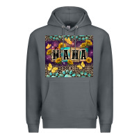 Rock Mama with sunflowers Premium Hoodie - FaDigitalArtStudio