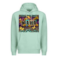 Seafoam Mama with sunflowers Premium Hoodie - FaDigitalArtStudio