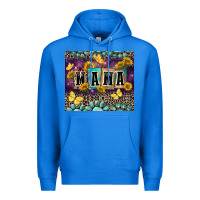 True Royal Mama with sunflowers Premium Hoodie - FaDigitalArtStudio