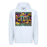 White Mama with sunflowers Premium Hoodie - FaDigitalArtStudio
