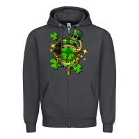 Smoke St. Patrick's Day lip Zipper Hoodie - FaDigitalArtStudio