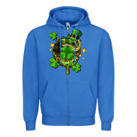 True Royal St. Patrick's Day lip Zipper Hoodie - FaDigitalArtStudio