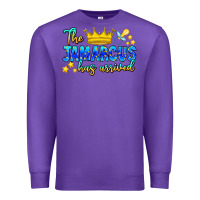Purple The Jamarcus Has Arrived Premium Sweatshirt - CowhideDigitalArt