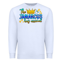 White The Jamarcus Has Arrived Premium Sweatshirt - CowhideDigitalArt