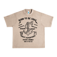 Born To Be Free Sea Urban Heavy Tee | Teevron