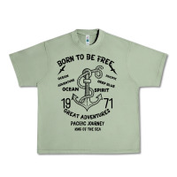 Oil Green Born To Be Free Sea Urban Heavy Tee - Bettercallsaul