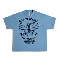 Pebble Blue Born To Be Free Sea Urban Heavy Tee - Bettercallsaul