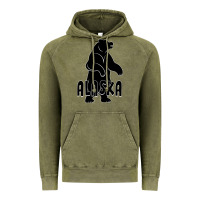 Vintage Olive Alaska Bear Vintage Hoodie - Bettercallsaul
