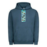 Pigment Midnight Navy dinosaurs pen wrap Urban Hoodie - Artiststas