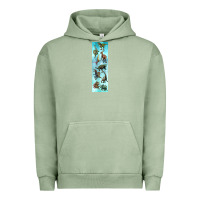 Pigment Oil Green dinosaurs pen wrap Urban Hoodie - Artiststas
