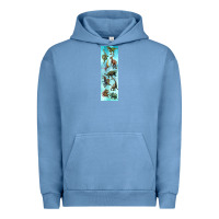 Pigment Pebble Blue dinosaurs pen wrap Urban Hoodie - Artiststas