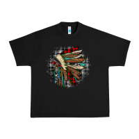 Black indian headdress Urban Heavy Tee - JahusDesignShop