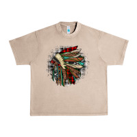 French Oak indian headdress Urban Heavy Tee - JahusDesignShop