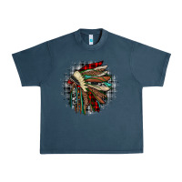 Midnight Navy indian headdress Urban Heavy Tee - JahusDesignShop
