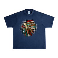Navy indian headdress Urban Heavy Tee - JahusDesignShop