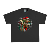 Pigment Black indian headdress Urban Heavy Tee - JahusDesignShop