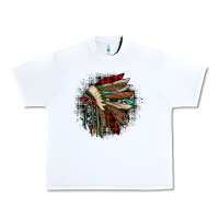 White indian headdress Urban Heavy Tee - JahusDesignShop
