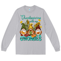 Moon Dust Thanksgiving With My Gnomes Long Sleeve Tee - NancyCooperArtShop