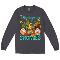 Smoke Thanksgiving With My Gnomes Long Sleeve Tee - NancyCooperArtShop