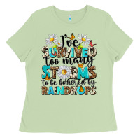 Matcha ive survived too many storms to be bothered by rai Ladies Tee - NancyCooperArtShop