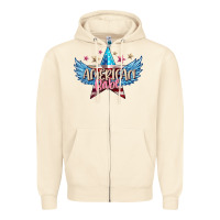 Sandshell American babe Zipper Hoodie - FaDigitalArtStudio
