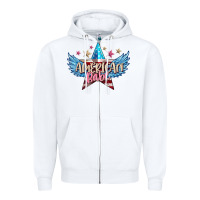White American babe Zipper Hoodie - FaDigitalArtStudio
