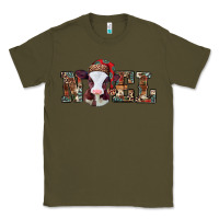 Army Green western christmas baby cow noel Classic Tee - Jasminsmagicworld