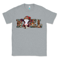 Heather Grey western christmas baby cow noel Classic Tee - Jasminsmagicworld