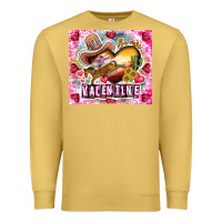 Antique Gold Be Mine Valentine Premium Sweatshirt - CowhideDigitalArt
