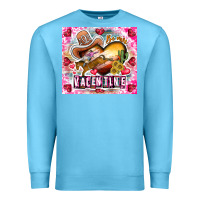 Ocean Blue Be Mine Valentine Premium Sweatshirt - CowhideDigitalArt