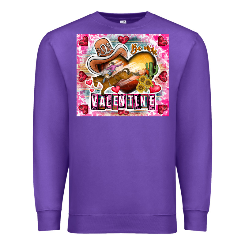 Be Mine Valentine Premium Sweatshirt by CowhideDigitalArt | Teevron