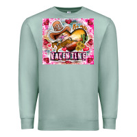 Seafoam Be Mine Valentine Premium Sweatshirt - CowhideDigitalArt