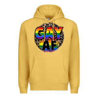 Antique Gold Gay af Premium Hoodie - FaDigitalArtStudio