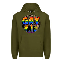 Army Green Gay af Premium Hoodie - FaDigitalArtStudio