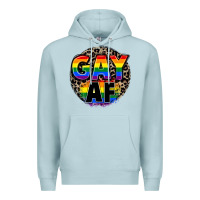 Blue Mist Gay af Premium Hoodie - FaDigitalArtStudio