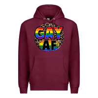 Burgundy Gay af Premium Hoodie - FaDigitalArtStudio