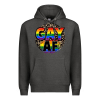 Charcoal Heather Gay af Premium Hoodie - FaDigitalArtStudio