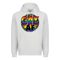 Dove Grey Gay af Premium Hoodie - FaDigitalArtStudio