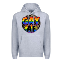 Heather Grey Gay af Premium Hoodie - FaDigitalArtStudio