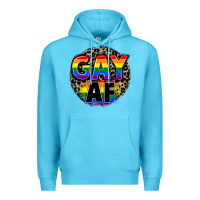 Ocean Blue Gay af Premium Hoodie - FaDigitalArtStudio