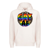 Pale Pink Gay af Premium Hoodie - FaDigitalArtStudio