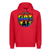 Red Gay af Premium Hoodie - FaDigitalArtStudio