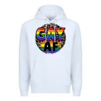 White Gay af Premium Hoodie - FaDigitalArtStudio